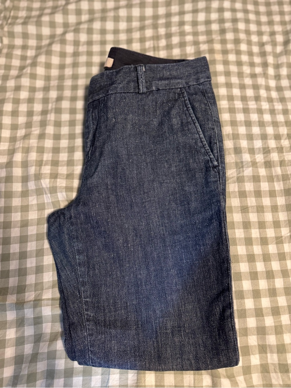 Cropped denim pants